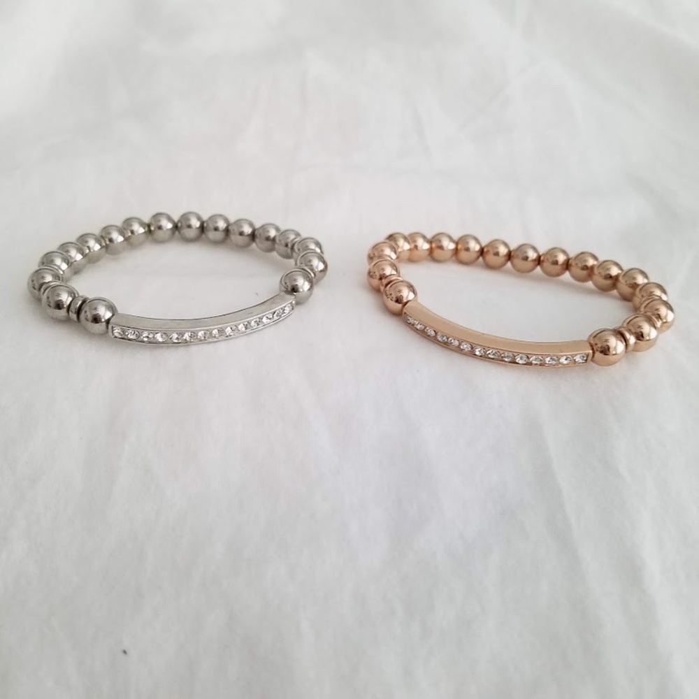 *Bundle* Rose Gold and Silver Bracelets